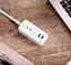 Подовжувач фільтр Aigo Power Strip (3 розетки та 2 USB) 1 m AC0320 - мініатюра 3
