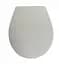 Сидіння для унітазу з мікроліфтом NKP Slim Smart 0302 Soft Close+Quick Release з термопласту біле - мініатюра 2