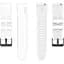 Ремешок для Samsung Galaxy Watch 5 44mm - белый ширина крепления 20мм силикон Watchbands GT (W27-4WB91937766) - миниатюра 4