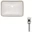Умивальник Qtap Stork врізний прямокутний 530x370x200 мм White + донний клапан PU02O, Білий - мініатюра 1