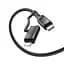 Кабель Hoco U106 Combo 2 in 1 Type-C to Type-C/Lightning Moulder 1.2 м 5A 100W чорний - мініатюра 1