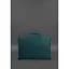 Сумка для ноутбука та документів BlankNote Жіноча шкіряна 15 Dark Green (BN-BAG-36-malachite) - мініатюра 3