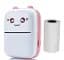 Принтер детский аккумуляторный A-plus Mini printer Cat Ears 8499 Bluetooth Розовый - миниатюра 2