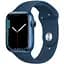 Смарт-годинник Apple Watch Series 7 GPS 45mm Blue Aluminum Case with Blue Sport Band (MKN83) [60284] - мініатюра 1