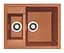 Кухонная мойка Adamant Duplex 610x495x200 terra-cotta 488223, Коричневый - миниатюра 1