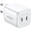Мережевий зарядний пристрій Ugreen CD294 Nexode 45W Charger White (15327) [99289] - мініатюра 1