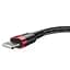 Кабель Baseus Cafule Cable USB for Lightning 2м Black/Red (CALKLF-C19) [73376] - мініатюра 5