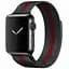 Ремінець Creasted для годинника Milanese loop steel bracelet Apple watch, 38 40 мм Black red - мініатюра 1