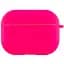 Силіконовий футляр з мікрофіброю для навушників Airpods Pro Рожевий / Barbie pink - мініатюра 2