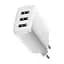 Мережевий зарядний пристрій Baseus Compact Charger 3U 17W 3USB White (CCXJ020102) [74464] - мініатюра 4
