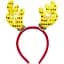Обідок новорічний "Оленячі роги" Bambi 2502(Yellow) жовтий - мініатюра 1