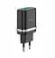 Сетевое зарядное устройство 1 USB Hoco C12Q Smart QC 3.0 3A Black - миниатюра 2