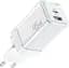 Зарядний пристрій Essager Zhiqi 45W GaN Travel Charger A+C євровилка біле - мініатюра 1