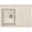 Мийка кухонна Valetti 16N гранітна 670х495 мм бежева - мініатюра 3