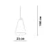 Підвісний світильник Friendlylight Fafel M White FL3199 - мініатюра 3