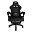 Кресло геймерское Dunmoon 24243 с подставкой для ног Black - миниатюра 4