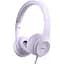 Наушники-гарнитура Hoco with mic Graceful Charm W21 сиреневая - миниатюра 1
