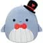 Мягкая игрушка Squishmallows Синий Кит Самир 13 см (SQVA00806) - миниатюра 1