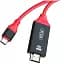 Кабель XO GB005 USB C - HDMI 2 м червоний - мініатюра 1