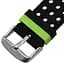 Двойной ремешок Primo с перфорацией для Garmin Vivoactive 3/Vivomove HR/Forerunner 245/645 Black Green - миниатюра 6