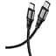Кабель Hoco X50 Type-C to Type-C Exquisito 100W charging data cable L-1 м Чорний - мініатюра 1