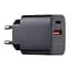 Сетевое зарядное устройство для McDodo 33W PD + QC Dual Port Charger ( EU plug ) CH-0921 Черный - миниатюра 1