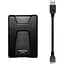 Зовнішній жорсткий диск ADATA DashDrive Durable HD650 1TB Black (AHD650-1TU31-CBK) [120343] - мініатюра 3