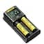 Зарядний пристрій універсальний Nitecore Digicharger UM2, 2 канали, LCD дисплей, підтримує Li-ion, Ni-MH та Ni-Cd AA (R6), ААA (R03), С (R14) - мініатюра 1