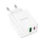 Блок живлення Адаптер мережевий Borofone Resource charger BA69A 2 виходи 20W білий - мініатюра 3