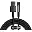 Кабель Baseus Tungsten Gold Fast Charging Cable USB to Lightning 2.4A 2m CALWJ-A01 Black - мініатюра 1