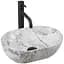 Умивальник Rea Amelia mini stone matt накладний REA-U9109, Сірий - мініатюра 1