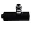 Набір кран напівоборотний кутовий з американкою Solomon Lux 1/2″ Cube Black 8888 (2шт.) 000021912 - мініатюра 3