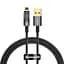 Кабель Baseus Explorer Series Auto Power-Off Fast Charging Data Cable USB to Lightning 2.4A 2m CATS000501 - мініатюра 1