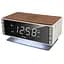 Годинник настільний з радіо Technoline WT487 Wireless Mobile Charging White/Brown (WT487), Білий - мініатюра 1