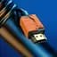 Кабель Hagibis HM04 HDMI to HDMI 2.1 1m Black/Orange [606515] [136951] - мініатюра 3