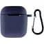 Чохол Silicone Case + Carabine для Apple AirPods Midnight Blue [33026] - мініатюра 1