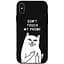 Чохол-накладка Toto Matt TPU 2 mm Print Case Apple iPhone X/XS #58 Cat Dontouch Black - мініатюра 1