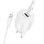 МЗП Borofone BA94A Lustrous PD30W+QC3.0 (1USB-A/1C) + кабель Type-C to Lightning White - мініатюра 1