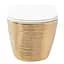 Подвесной унитаз Rea Carlo Flat brush gold REA-C6942, Золотой - миниатюра 2