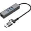 Концентратор USB 3.0 Type-C/Type-A to RJ45 Gigabit Lan, 3*USB 3.0, cable 13 cm Dynamode (DM-AD-GLAN-U3) - мініатюра 1