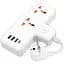 Мережевий подовжувач Hoco AC12 Reise 2-Position Expansion Socket (PD30W/1C3A) White - мініатюра 2