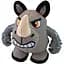 Игрушка для собак Croci Warriors Rinok Plush Носорог Сказочные воины с пищалкой 18х12х12 см - миниатюра 1