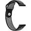 Ремешок DK CDK для Samsung Gear Sport (R600) 20mm Silicone Sport Band Nike (011906) (black / grey) - миниатюра 2