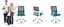 Офисное кресло Sofotel Corta Grey/Turquoise (241401) - миниатюра 9