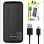 Зовнішній акумулятор Power bank AWEI P20K 10000 mAh 2 USB батарея заряджання Чорний - мініатюра 1