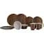 Сервіз столовий Gimex Tableware Nature Wood меламін 16 предметів 4 персони коричневий (6913100) - мініатюра 1
