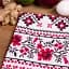 Рушник вафельний MirSon №514 Waffle Red ornament 50х30 см (2200006723547) - мініатюра 2