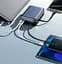 Power Bank Awei C03 20000mAh 45W зі швидкою зарядкою та вбудованими кабелями Type-C/Lightning (Чорний) - мініатюра 2