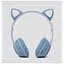 Детские наушники Cat MZ-023 Bluetooth RGB подсветка FM microSD с кошачьими ушками синий - миниатюра 4