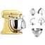 Планетарный миксер KitchenAid Artisan 4.8 л величественный желтый (5KSM175PSEMY) - миниатюра 1